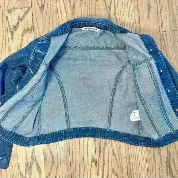 Mavi Women’s Catherine Slim Western Denim Blue Jean Jacket Size Medium - Picture 10 of 12